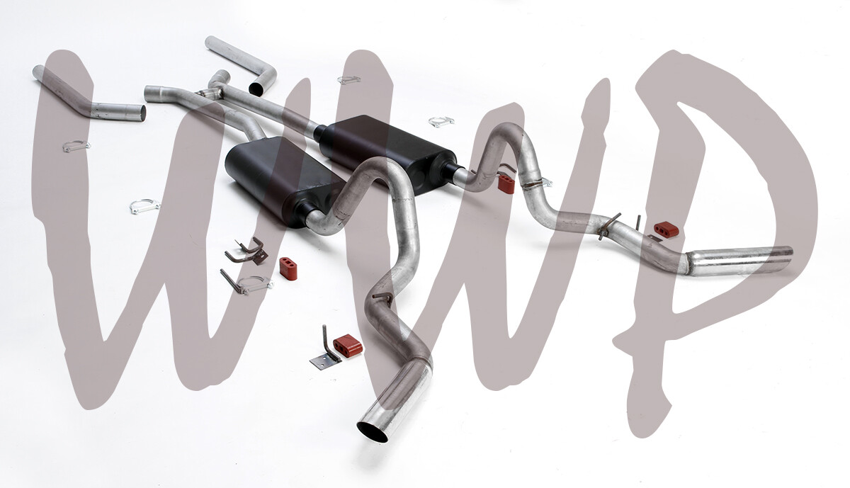 2.5" Header Back Exhaust System 64-72 Chevy El Camino & GMC Spring V8 Side Exit