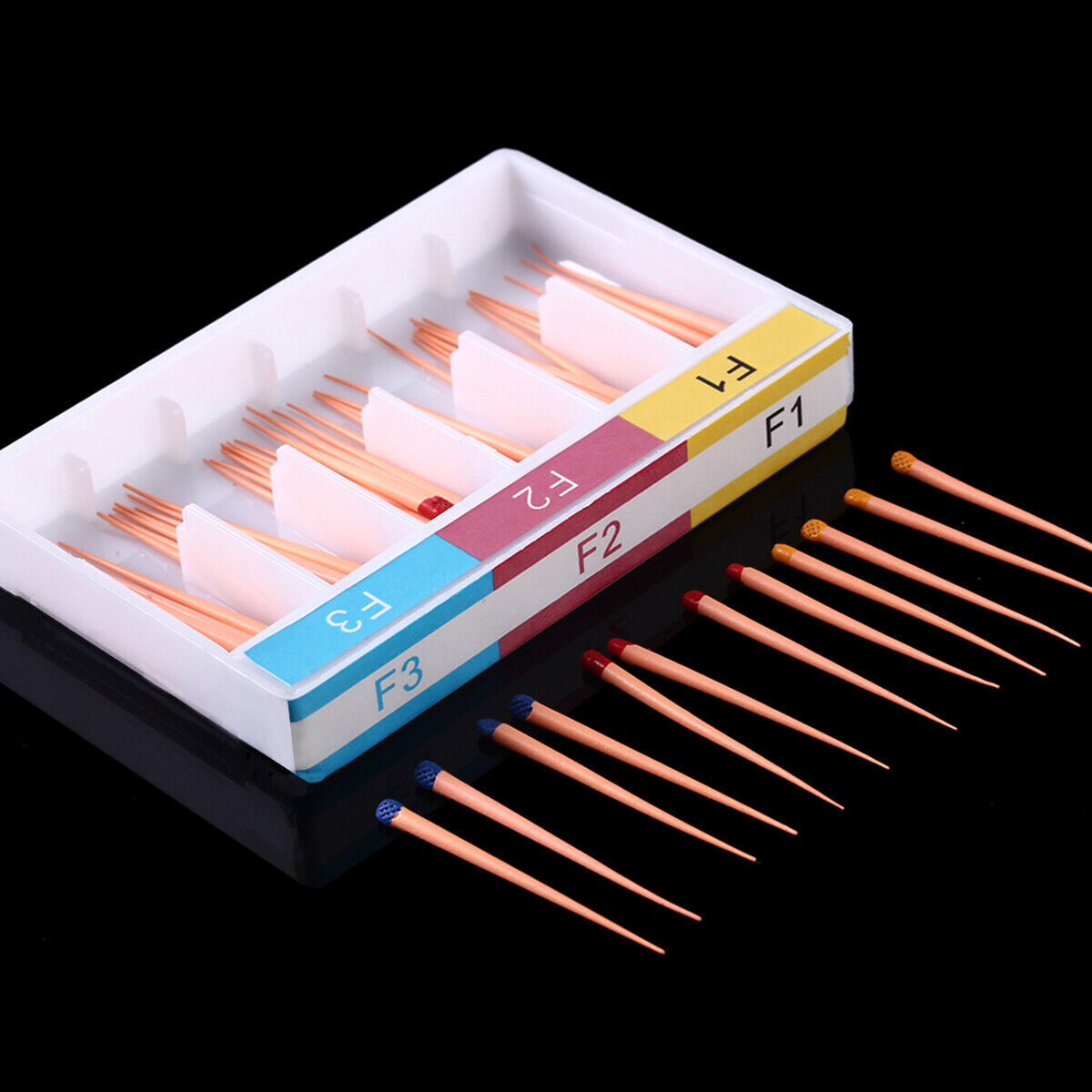 AZDENT Dental Endodontic Gutta Percha Points Endo Root Canal GP F1.F2.F3