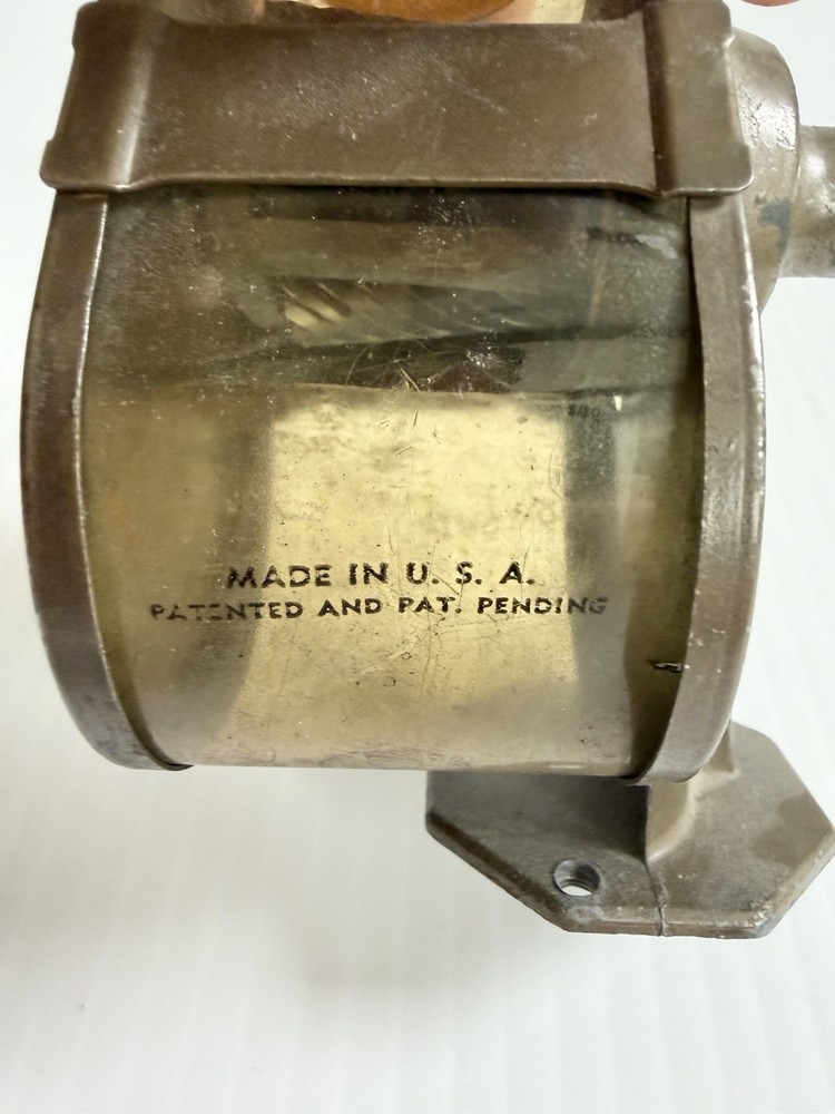 Vintage APSCO Midget Pencil Sharpener Hand Crank, Table Mount