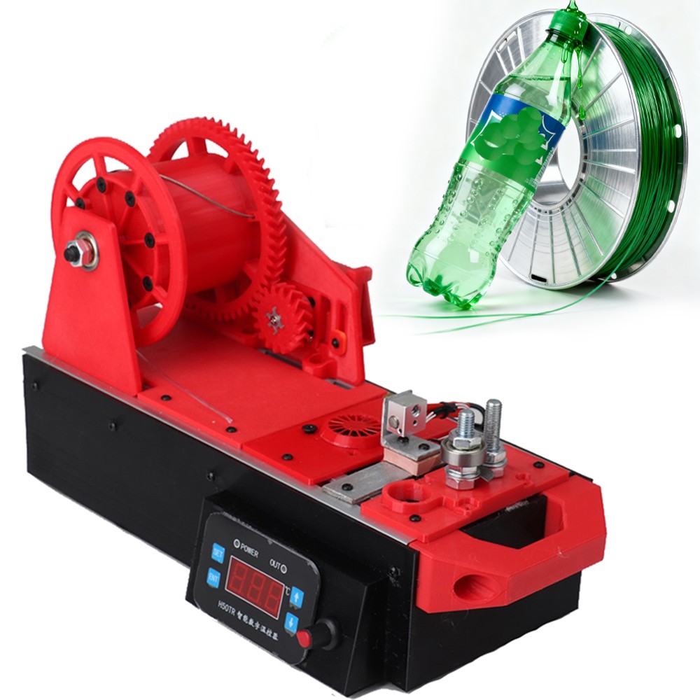 3D Printer Filament Extruder Desktop Plastic Recycling Machine Digital Display