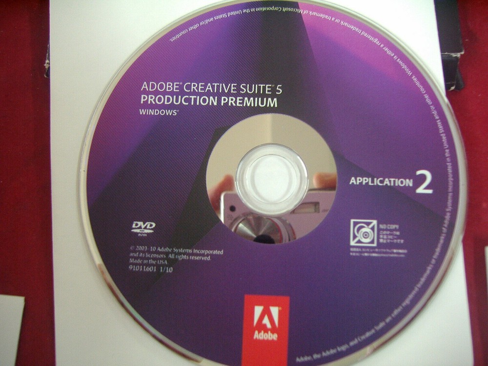 Adobe Creative Suite CS5 Production Premium Windows PC Full Retail DVDs w/Serial