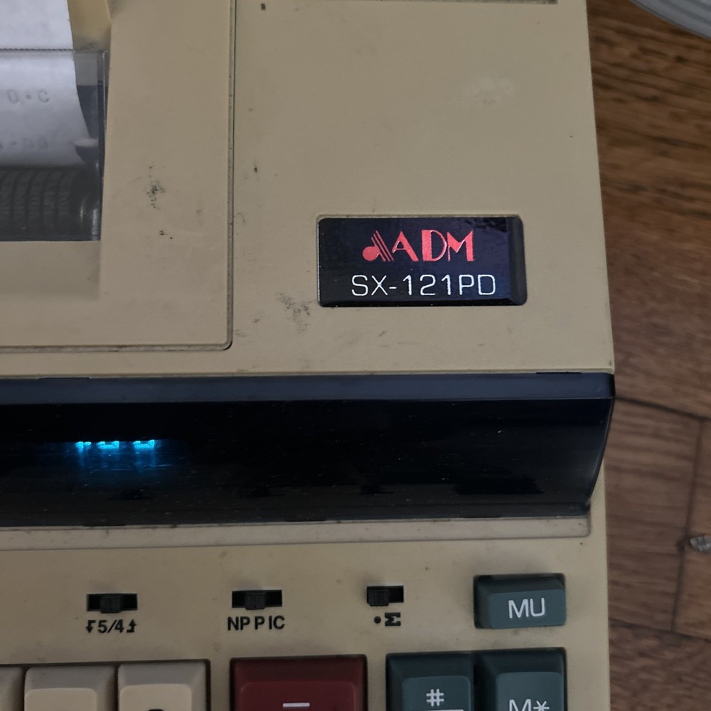 Adm Vintage Adding Machine