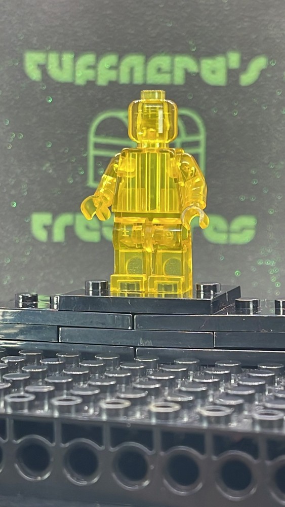 CUSTOM BLANK MOC TRANSPARENTYELLOW MINIFIG