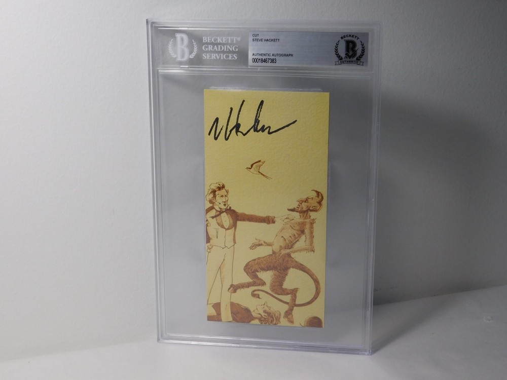 Steve Hackett Signed Photo Beckett Authentic Autograph Encapsulation Genesis