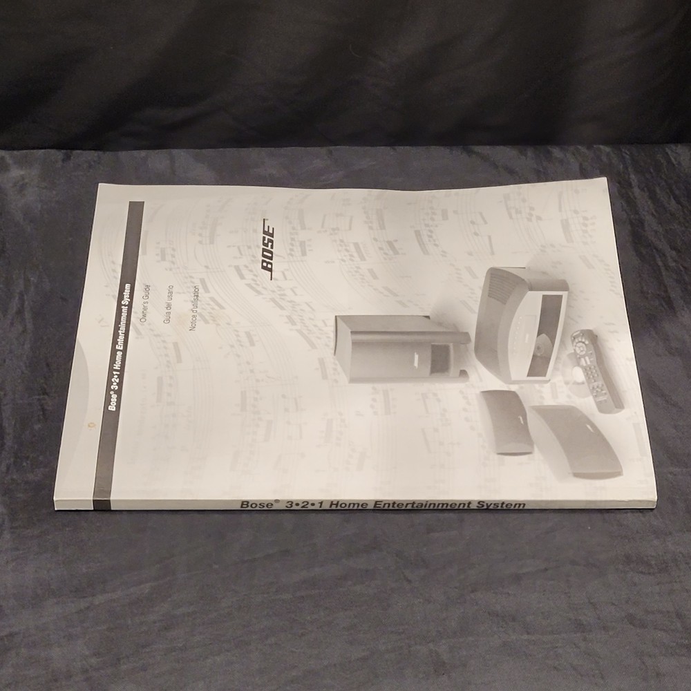 Bose 321 Owners Manual Instruction User Guide