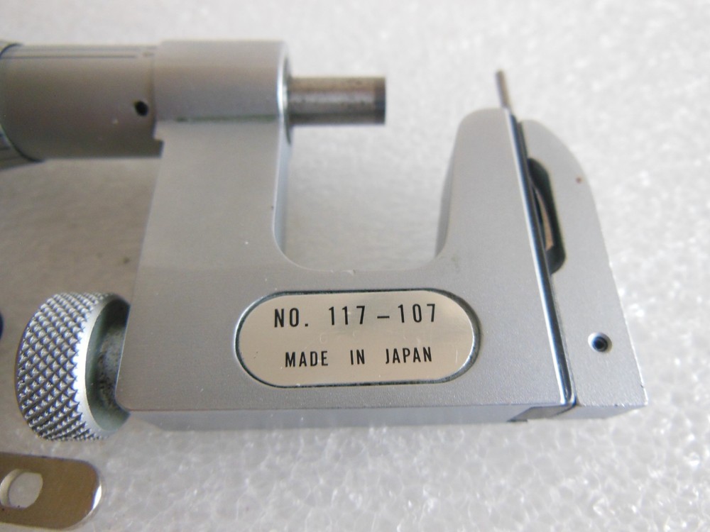 Mitutoyo 117-107 Interchangeable Anvil Micrometer