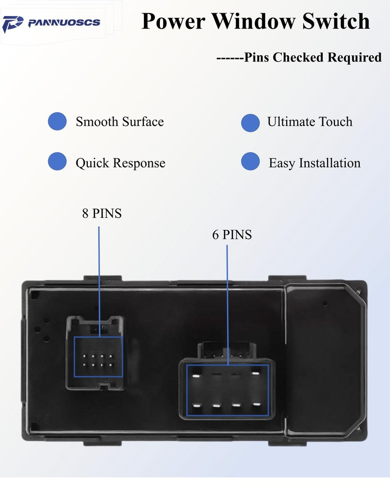 PANNUOSCS Window Switch Driver Side 20945129 Compatible with 2007-2013 Chevy...