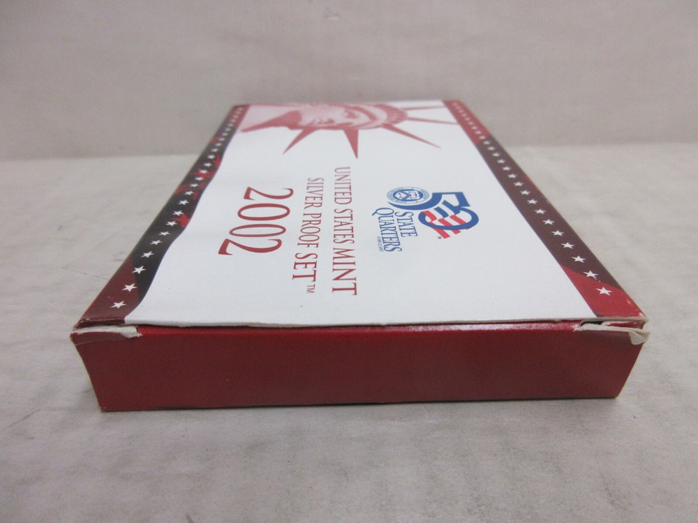 EMPTY PACKAGING Box Lenses & COA for 2002 United States Mint Silver Proof Set