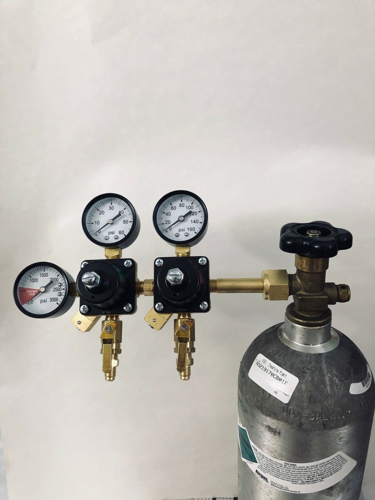Custom Dual Pressure High Low CO2 Regulator Assembly