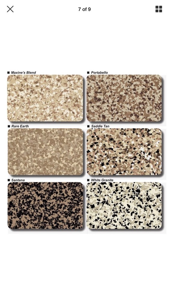 FLAKES CHIPS FOR EPOXY FLOORS SADDLE TAN MIX 50 LB Box