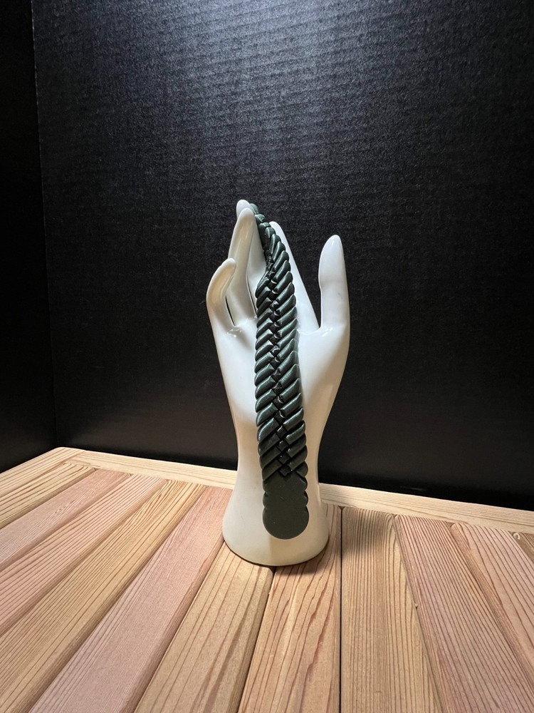 Dark Green Snake Skin texture Chotki/Plastic/handmade 3Dprinted Size 22cm 35gram