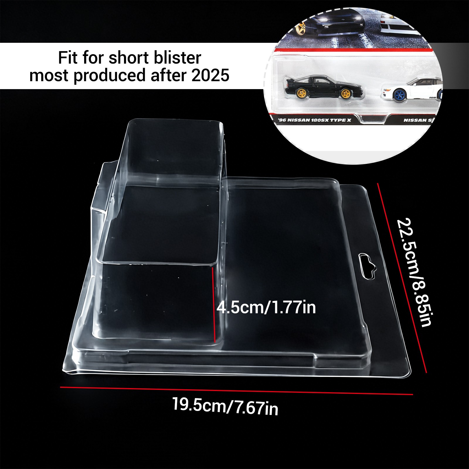Protector Case for Hot Wheels Car Culture 2 Pack 2025 Clamshell Blister Display