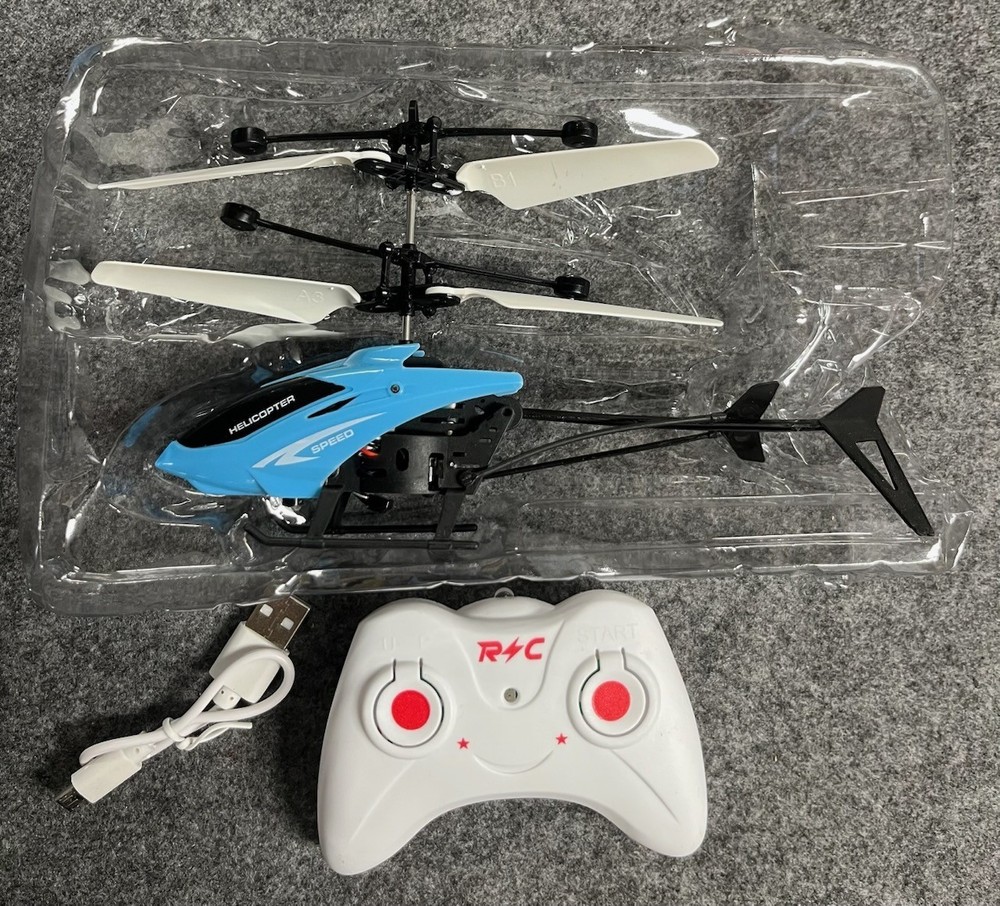 Rechargeable Mini RC Helicopter With Remote & Is Safe Fall-Resistant