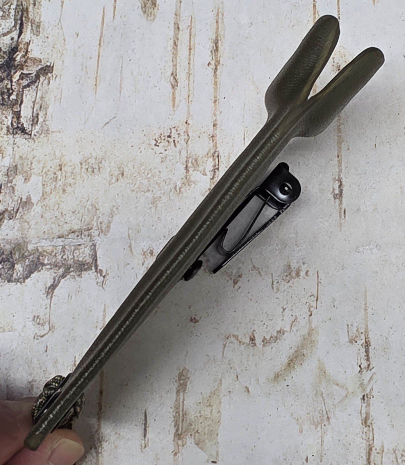 KYDEX SHEATH for BRADFORD GUARDIAN 3 DLC w 3D MICARTA HANDLE, CLIP-ON, BRAD354