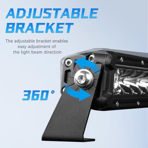 Light Bar Mounting Bracket, Aluminium Universal Adjustable Lightbar Side