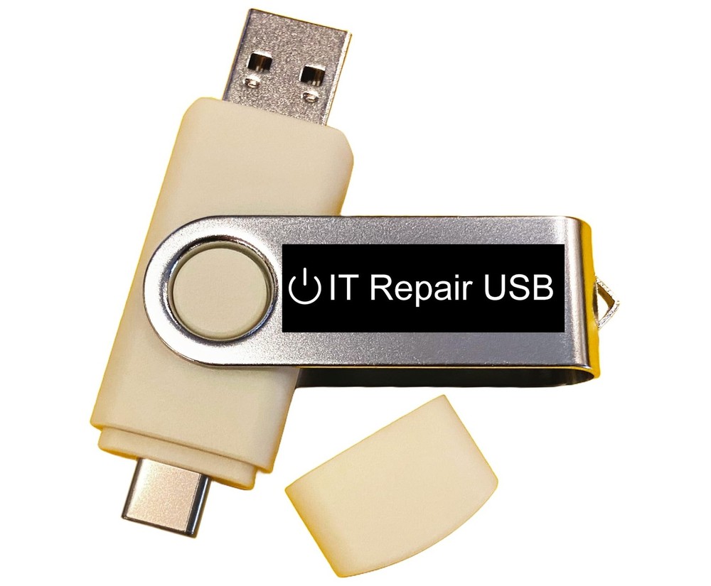 Computer IT Repair Bootable USB Flash Drive for Windows PCs Antivirus Hard Dr...