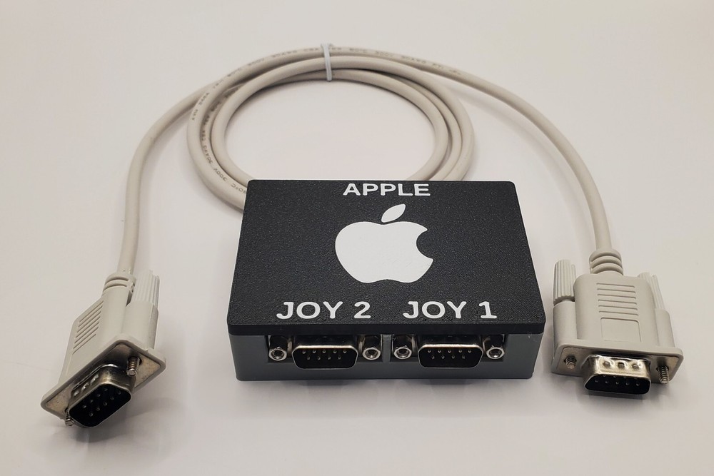 Apple II, IIgs adapter for using up to two Atari Joysticks