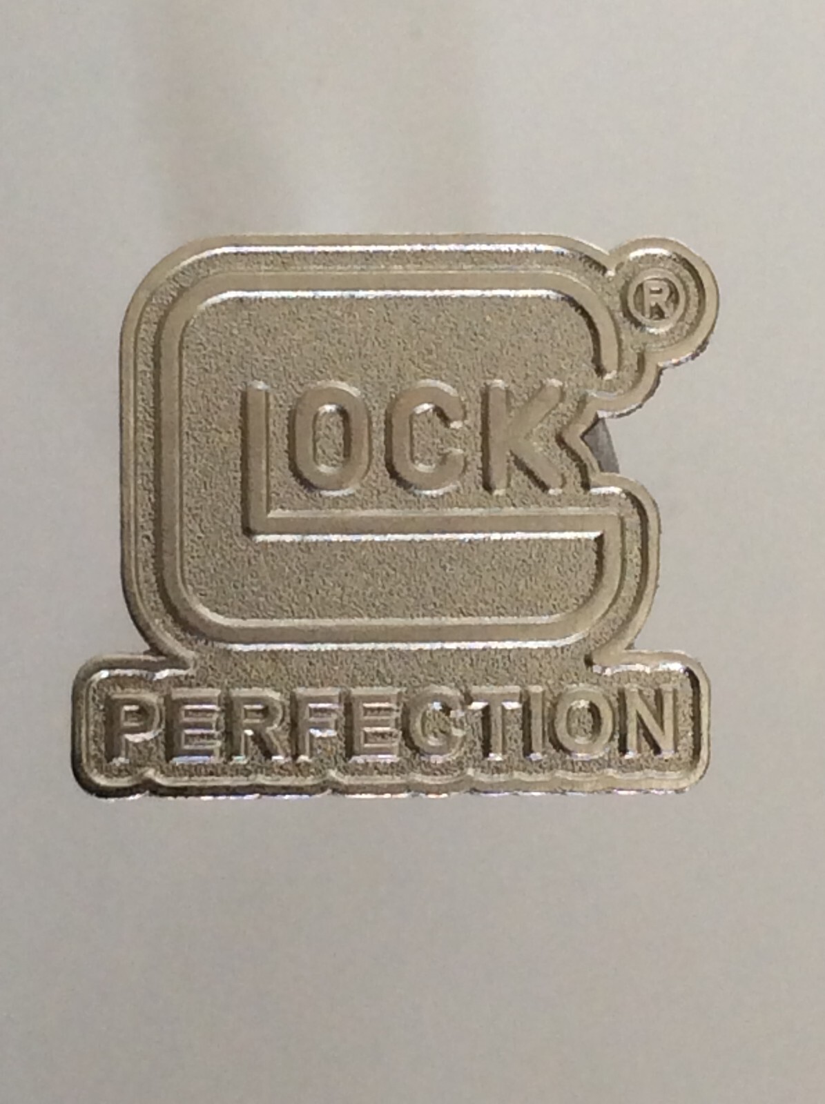 Handgun Firearm Gun Safe Shelf Display Rod - GLOCK Chrome 7/8" by 1" Topper