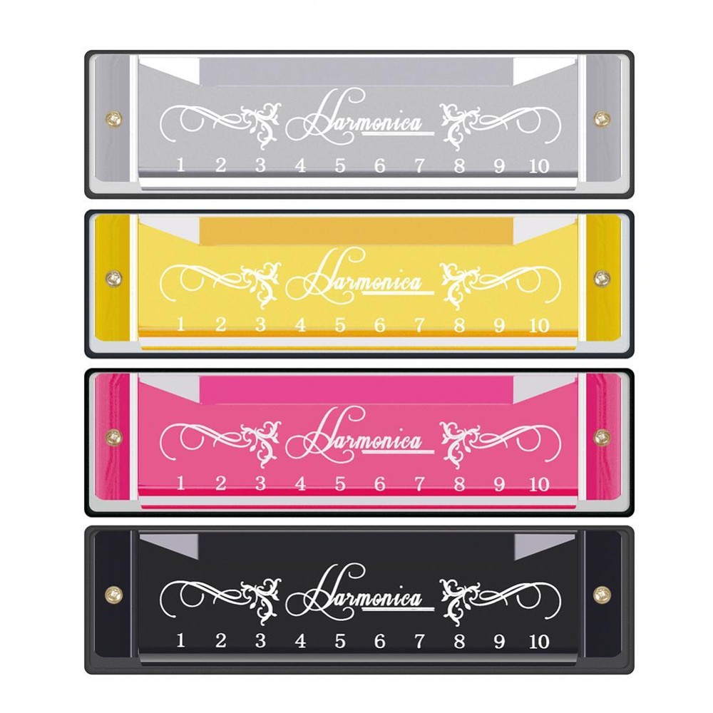 10 Hole 20 Tone KeyC Diatonic Harmonica with Case Gift for Beginner