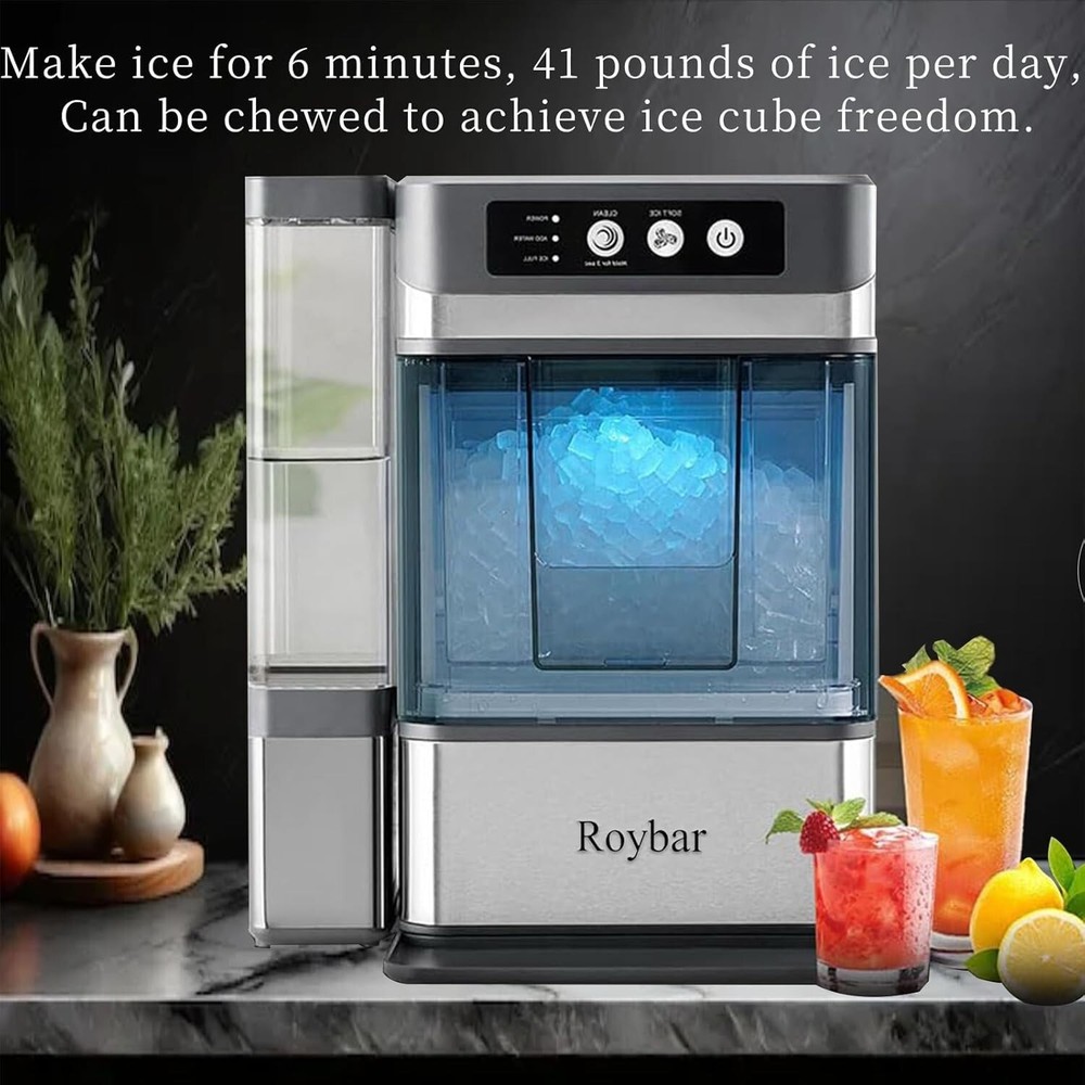 Large Capacity Ice Maker Countertop One-Click Operation Ice Machine for Home Bar
