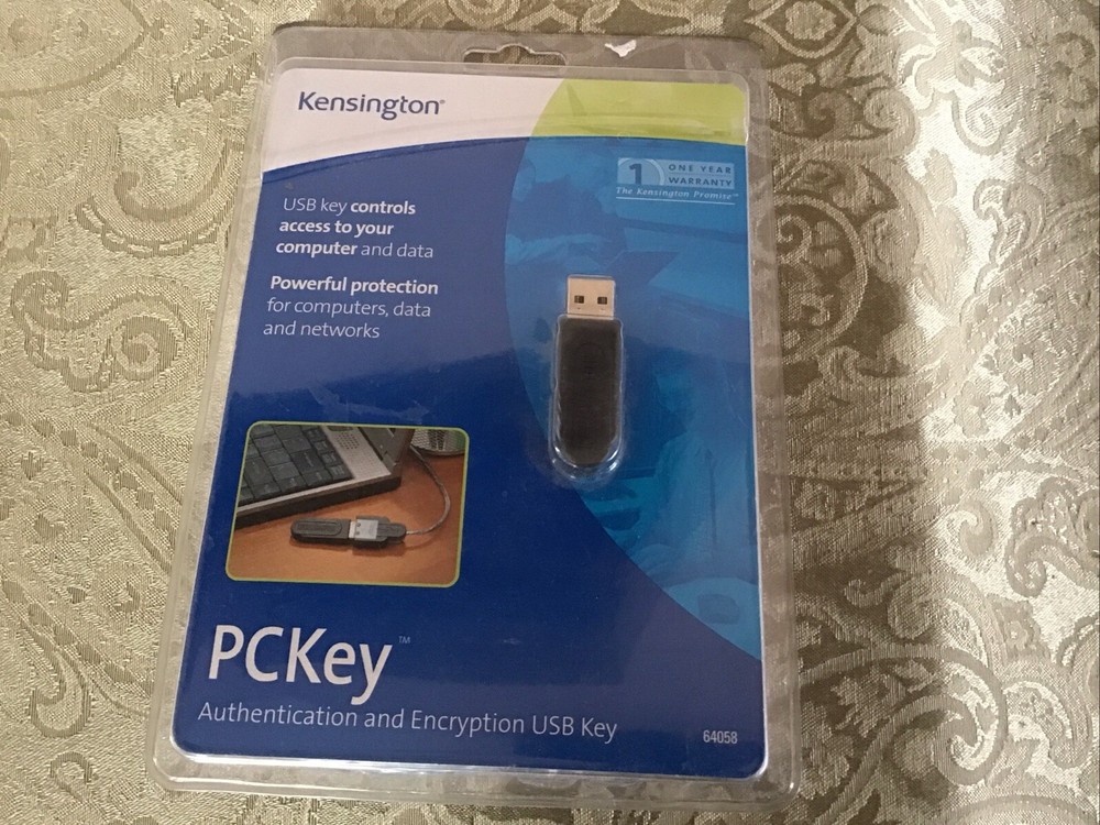 NEW Kensington PCKey 64058 USB Authentication & Encryption Key