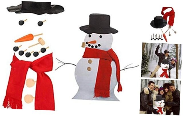 Orgrimmar Snowman Decorating Kit - Snowman Making Kits Tools - Winter Medium