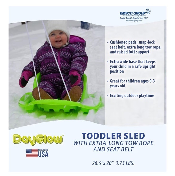 Lime Green Infant Sled