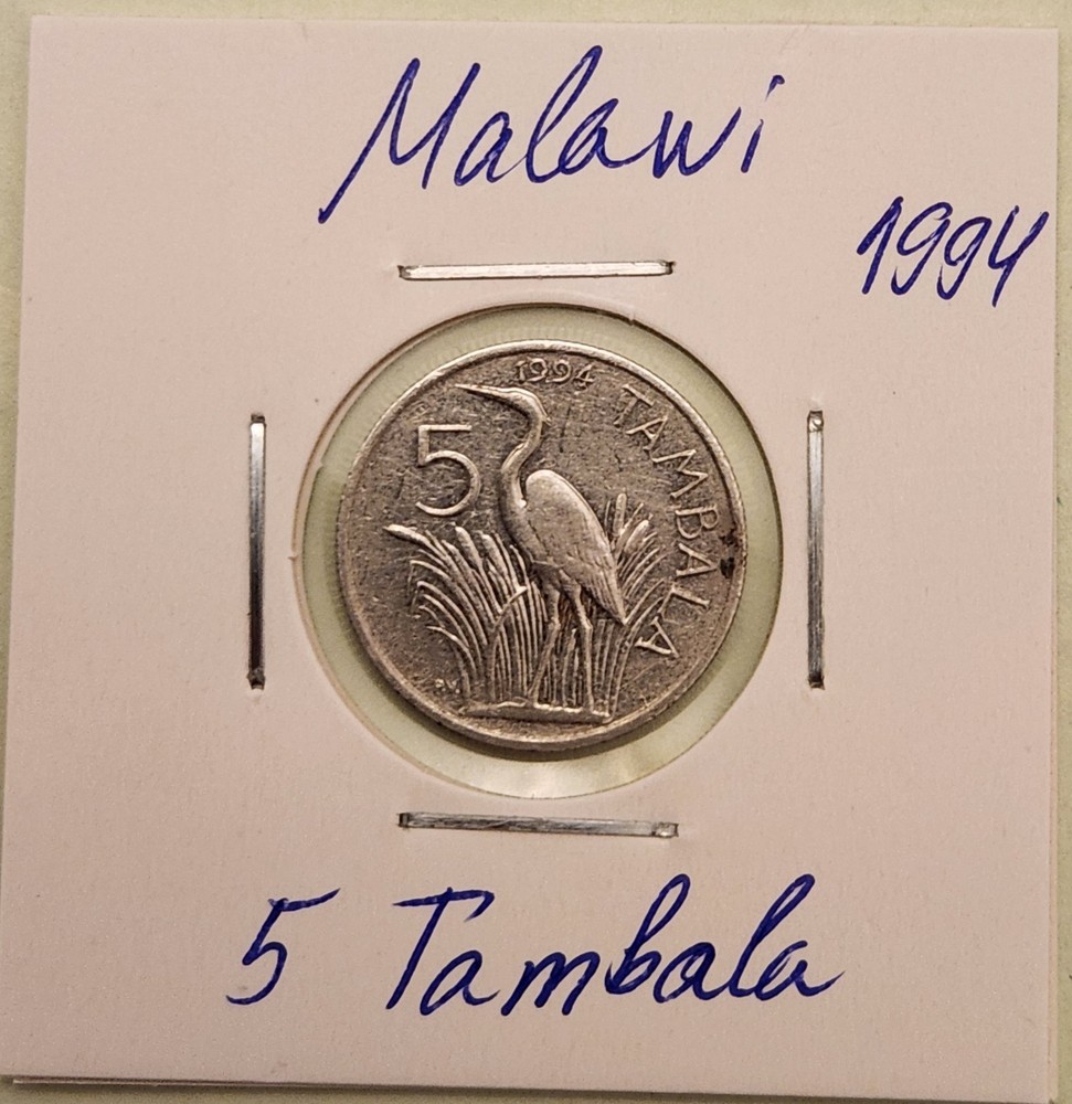 Malawi coin,  5 Tambala, 1994