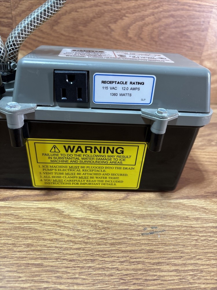 MARVEL Ice Machine Drain Pump, 115V P/M 41005044