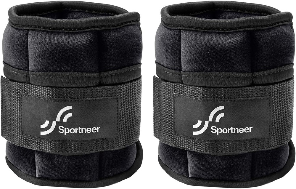Adjustable Ankle Weights 1-5 lbs Each - Secure & Versatile Training