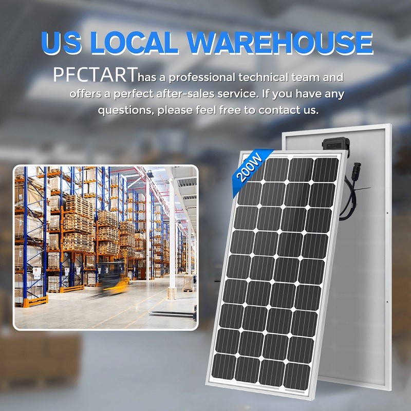 200W 12V Solar Panel High Efficiency Mono 12V PV Module for 12V Off Grid System