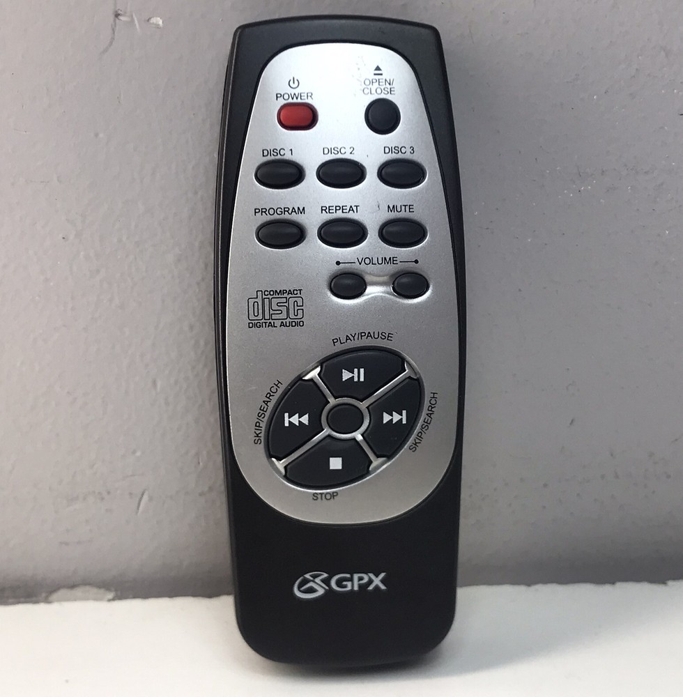 GPX CD Compact 3-Disc Carousel Changer Remote Control CD48PRC OEM Cleaned Tested
