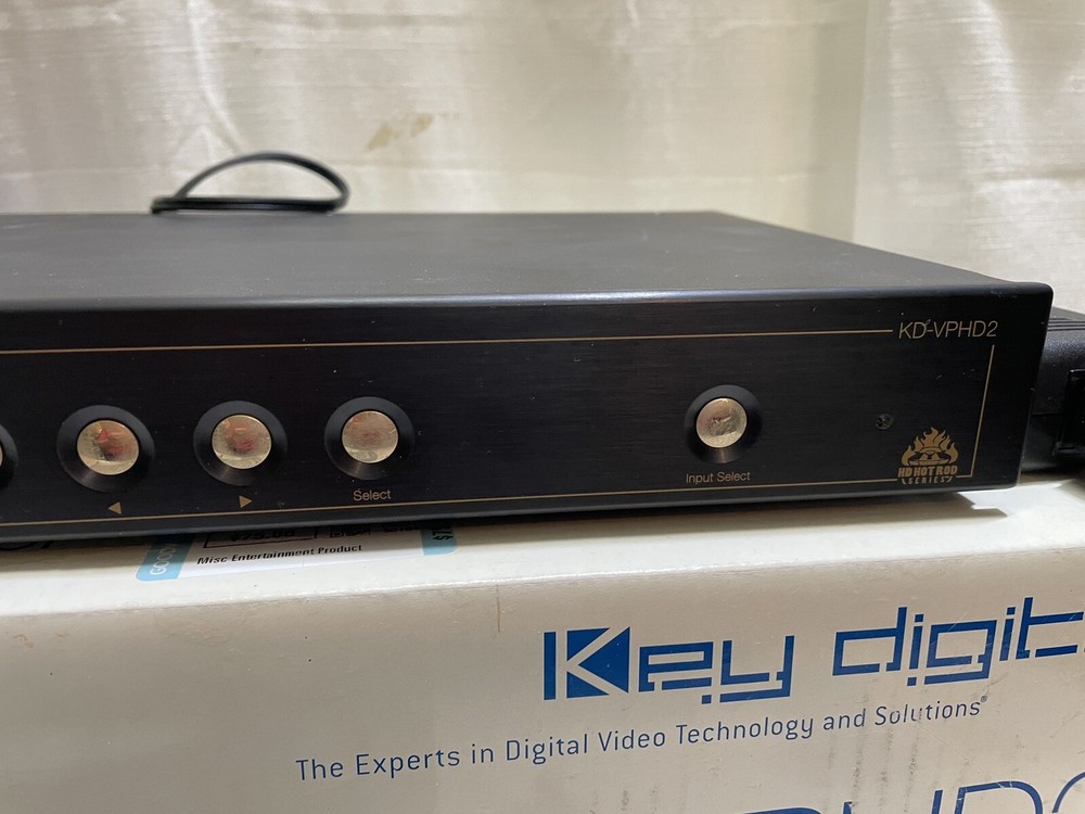 Key Digital KD-VPHD2 Digital Video Processor and Switcher with Remote Hot Rod