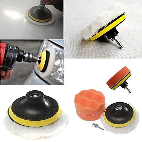 Car Polishing Pad Kit Buffer+ Drill Adapter Polisher 100mm Buffing Pad