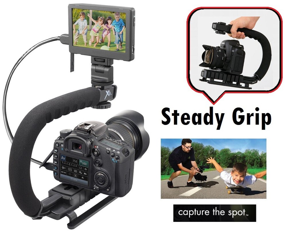 Pro Grip Camera Stabilizing Bracket Handle For Sony NEXF3 NEX-F3