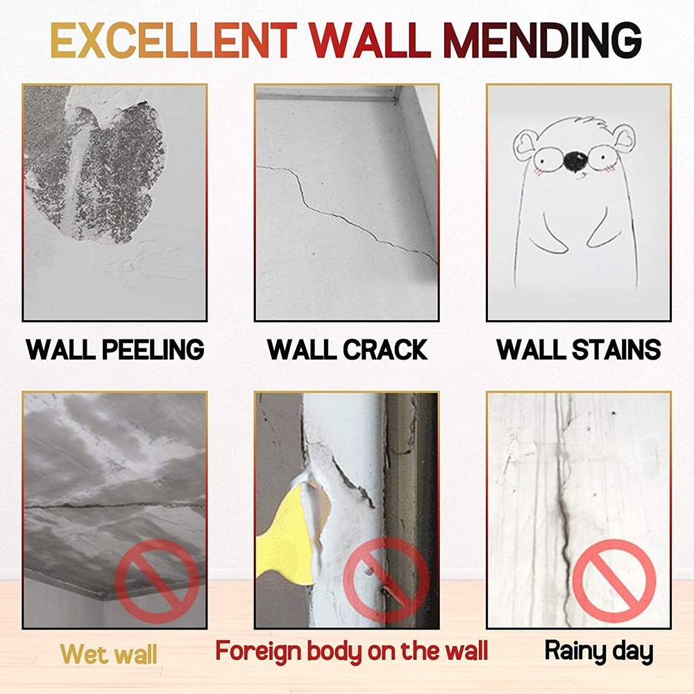 Drywall Patch Repair Kit with Scraper, Wall Spackle Repair Paste, Wall Mending A