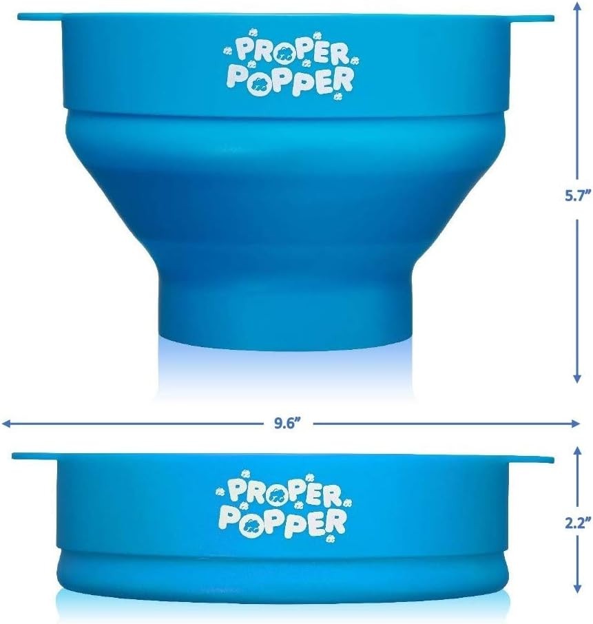 Proper Popper Silicone Microwave Popcorn Maker Turquoise