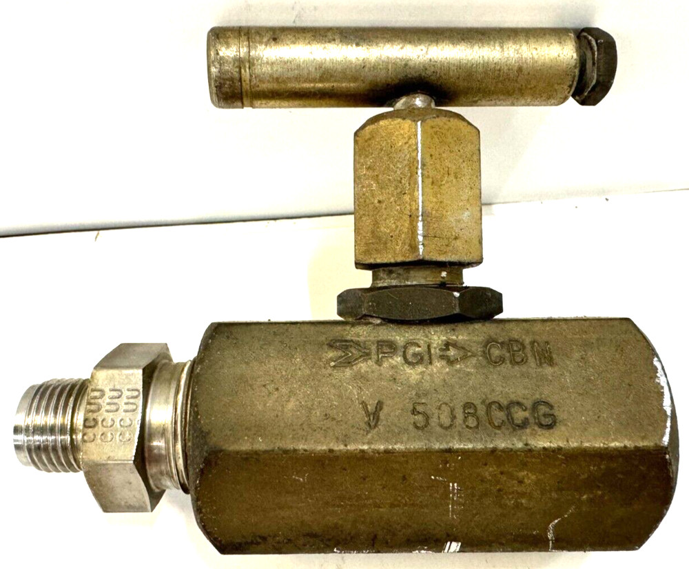 PGI NEEDLE VALVE V508CCG 1/2" X 1/4" THREADED