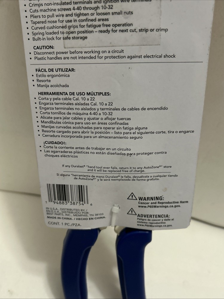 DURALAST CRIMPER Stripper 86260