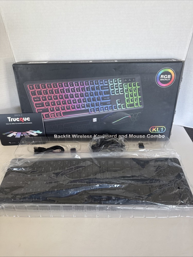 RGB KL1 Backlit Wireless Keyboard And Mouse Combo