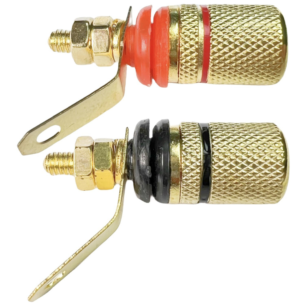 Amplifier Terminal Connector Binding Post Banana Plug Jack Socket (4 Pack)