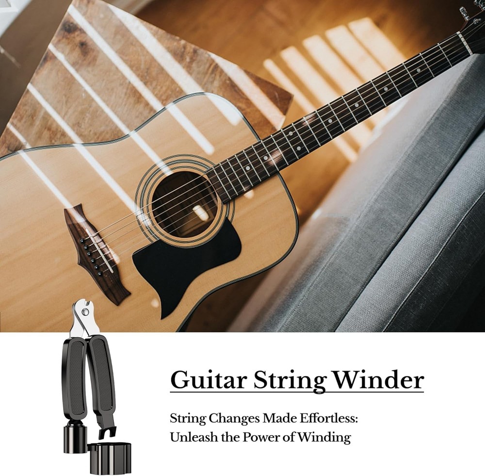 Professional Guitar Maintenance Bundle: Deviser Polish, Oil, Winder, Cleaner