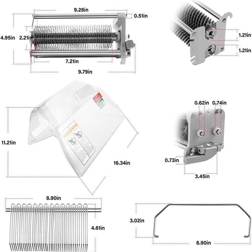 For Biro Pro 9 Tenderizer TA3130 Cradle Assembly Complete With Combs and Lock