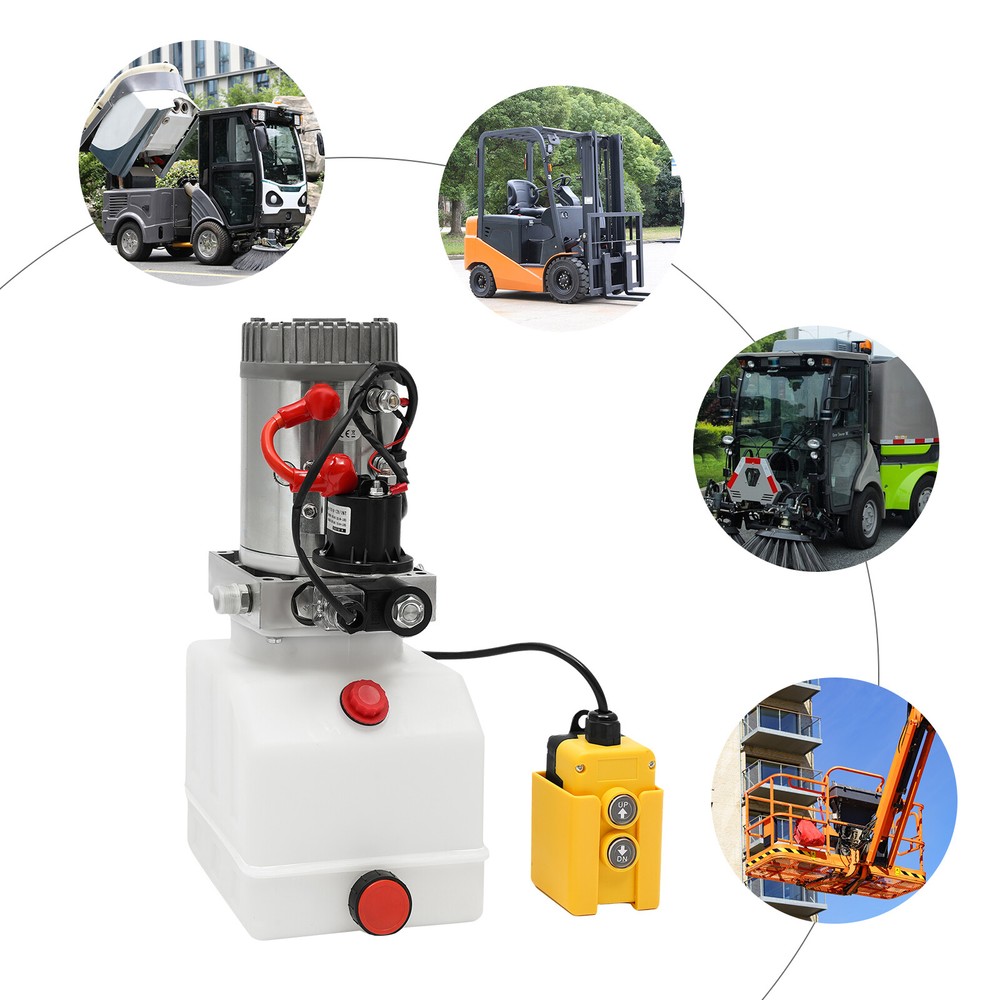 Electric Hydraulic Pump 12V Compact Power Unit with Remote Control