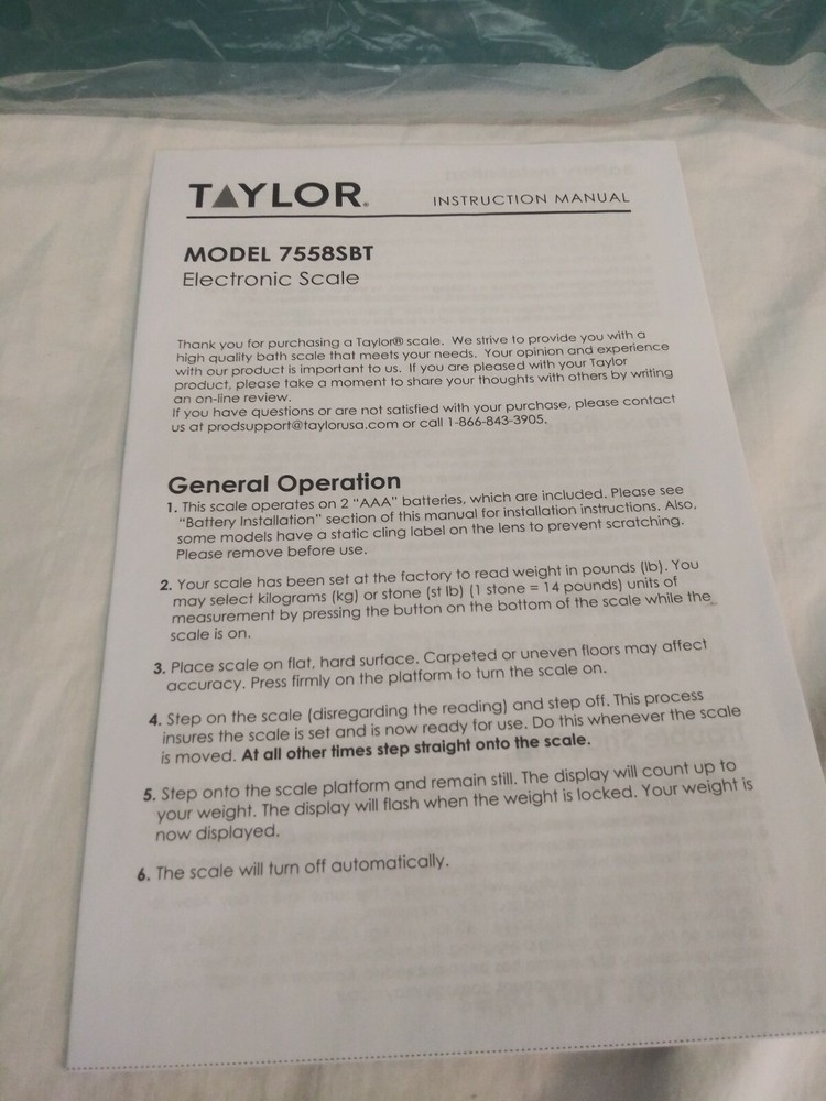 TAYLOR GLASS DIGITAL BATH SCALE