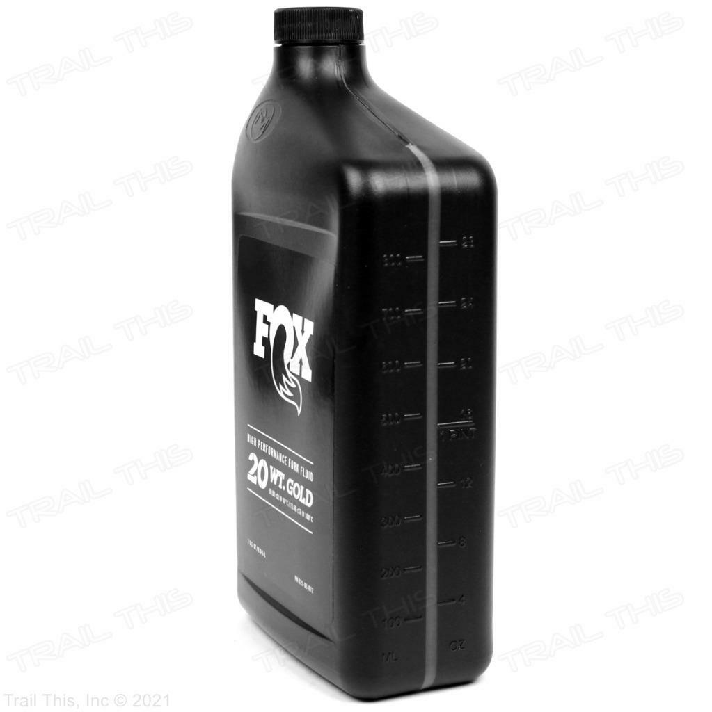 Fox Racing 20 Weight Gold Bath Oil 32oz 32-Ounce Bottle for MTB Suspension