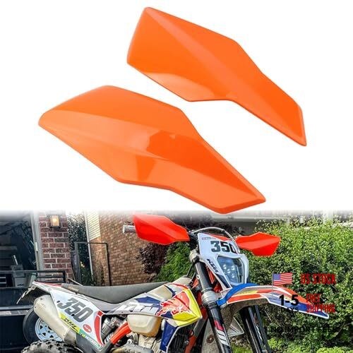 Motorcycle Handguards PP Plastic Handlebar Protector Wind Cold Hand Oranger