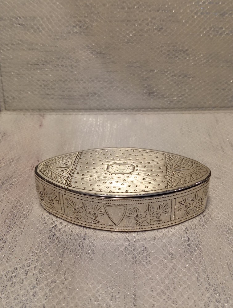 Solid Silver Snuff Box Samuel Pemberton 1792 Birmingham.