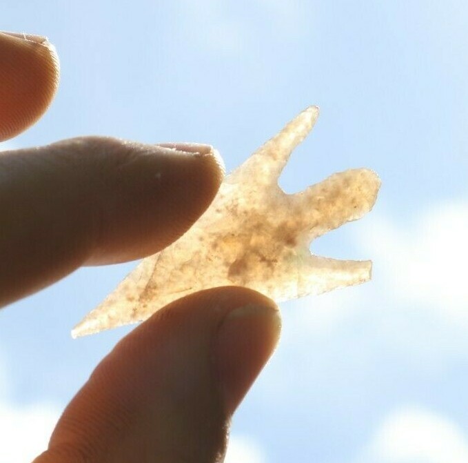 SAHARA NEOLITHIC TRANSLUCENT GEM AGATE POINT - AWESOME COLOR