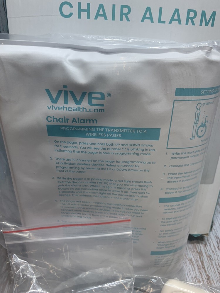 Vive Chair Alarm With Wireless Pager